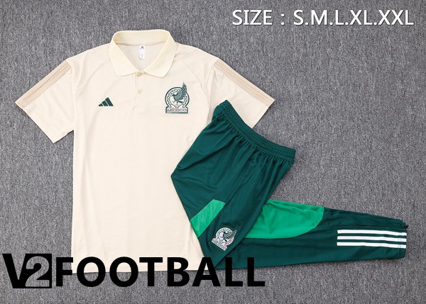 Mexico Soccer Polo + Pants Brown 2023/2024