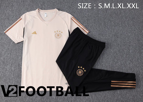 Germany Training T Shirt + Pants Brown 2023/2024