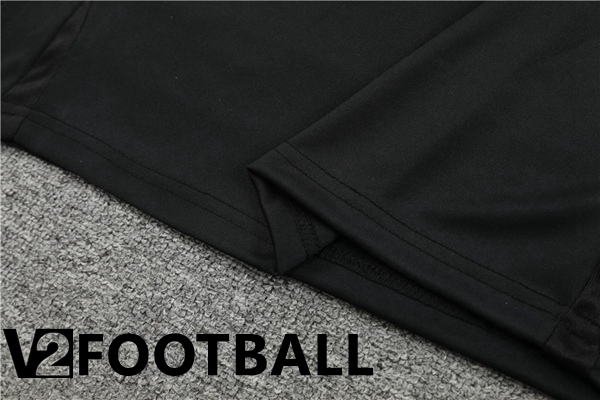 Paris PSG Training T Shirt + Shorts Black 2023/2024