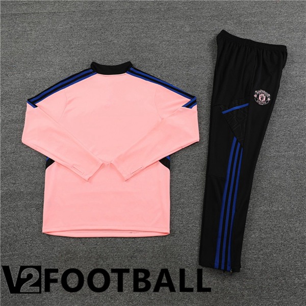 Manchester United Training Tracksuit Suit Pink 2023/2024