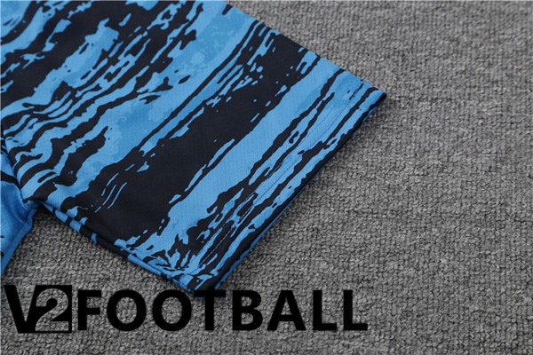 Al-Nassr FC Training T Shirt + Shorts Blue 2023/2024