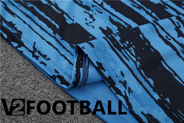 Al-Nassr FC Training T Shirt + Shorts Blue 2023/2024