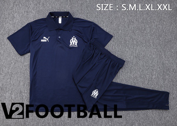 Marseille OM Soccer Polo + Pants Royal Blue 2023/2024