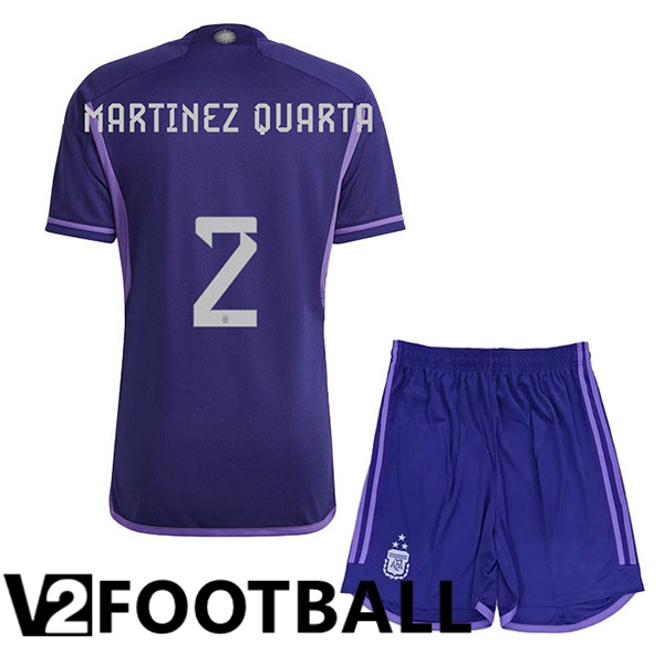 Argentina (FOYTH 2) 3 Stars Kids Football Shirt Away Purple 2022/2023