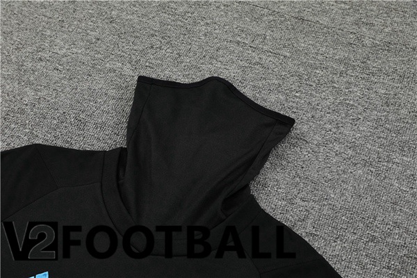 Arsenal High collar Training Tracksuit Suit Black 2023/2024