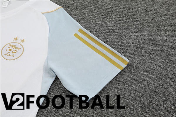 Algeria Training T Shirt + Shorts White 2023/2024