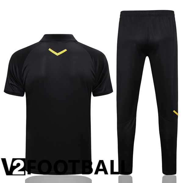 Dortmund BVB Soccer Polo + Pants Black 2023/2024