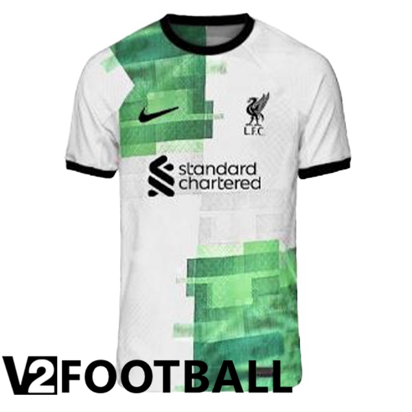 FC Liverpool Football Shirt Away White Green Leaked Version 2023/2024