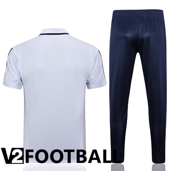 Italy Football Polo + Pants White 2023/2024