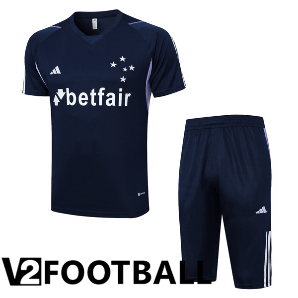 Cruzeiro EC Training T Shirt + Shorts Royal Blue 2023/2024