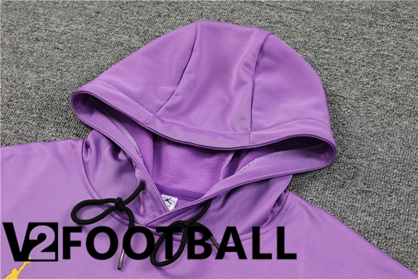 JORDAN Paris PSG Training Tracksuit Hoodie Purple 2023/2024