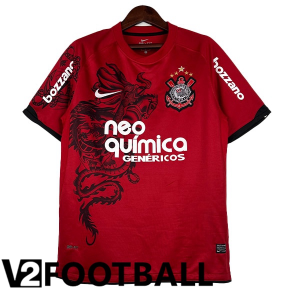 Corinthians Retro Football Shirt Third Red 2011-2012