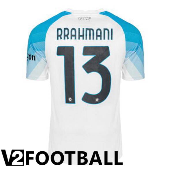 SSC Napoli (Rrahmani 13) Football Shirt Face Game Blue White 2022/2023