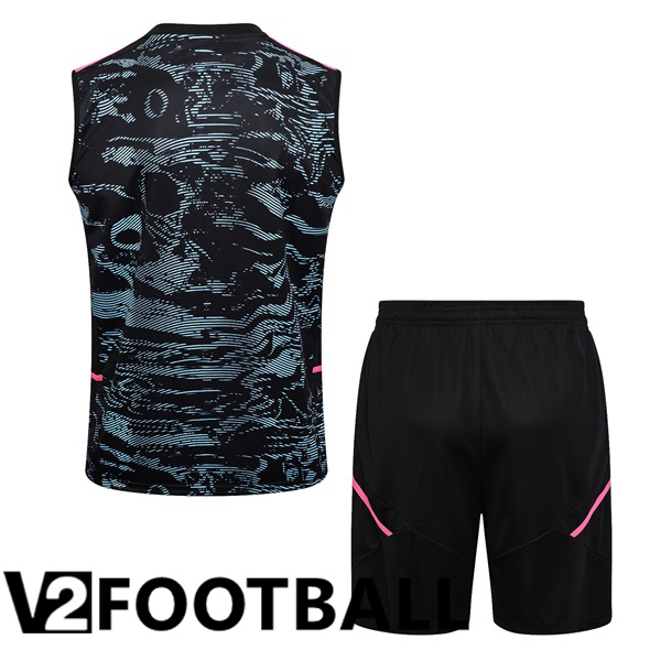 Arsenal Soccer Vest + Shorts Black Green 2023/2024