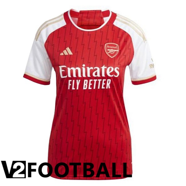 Arsenal Womens Soccer Shirt Home Red White 2023/2024