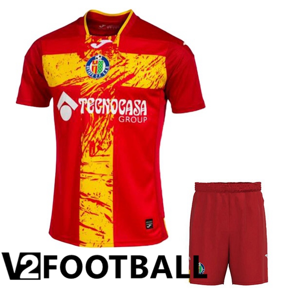 Getafe CF Kids Soccer Shirt Away Red 2023/2024