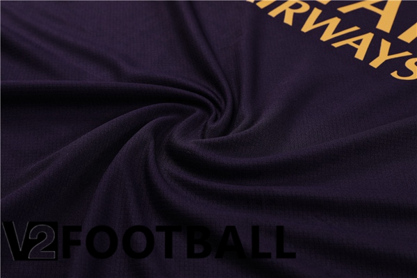 Paris PSG Training T Shirt + Shorts Purple 2023/2024