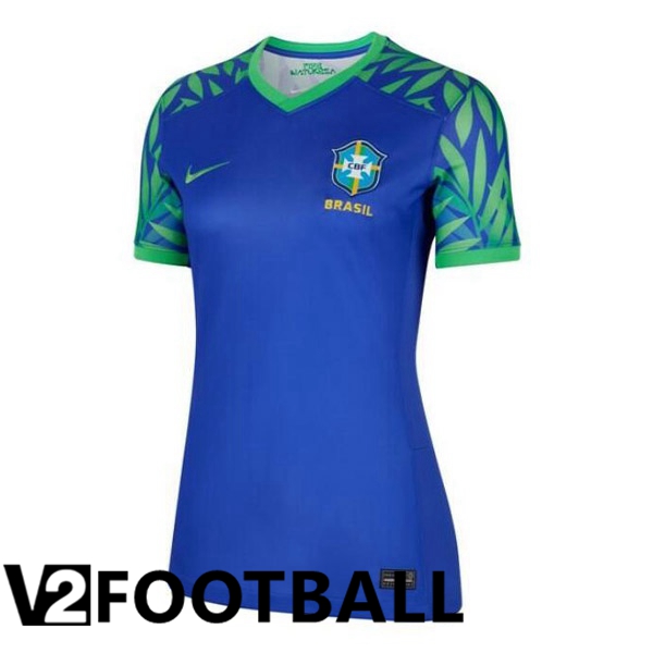 Brazil Womens Soccer Shirt Away Blue 2023/2024