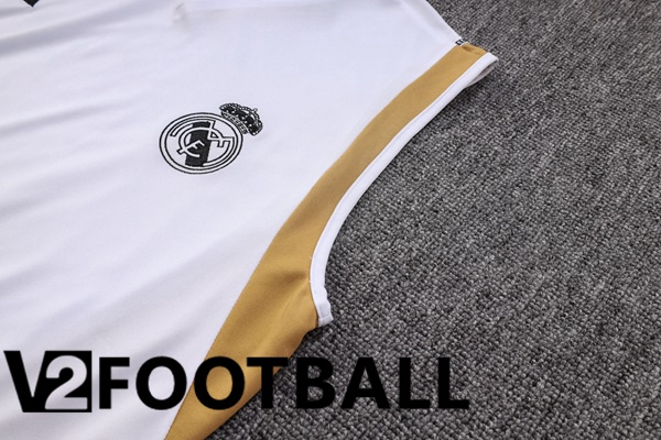 Real Madrid Soccer Vest + Shorts White 2023/2024
