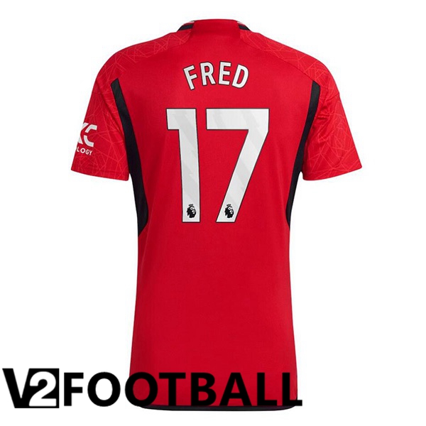 Manchester United (Fred 17) Football Shirt Home Red 2023/2024