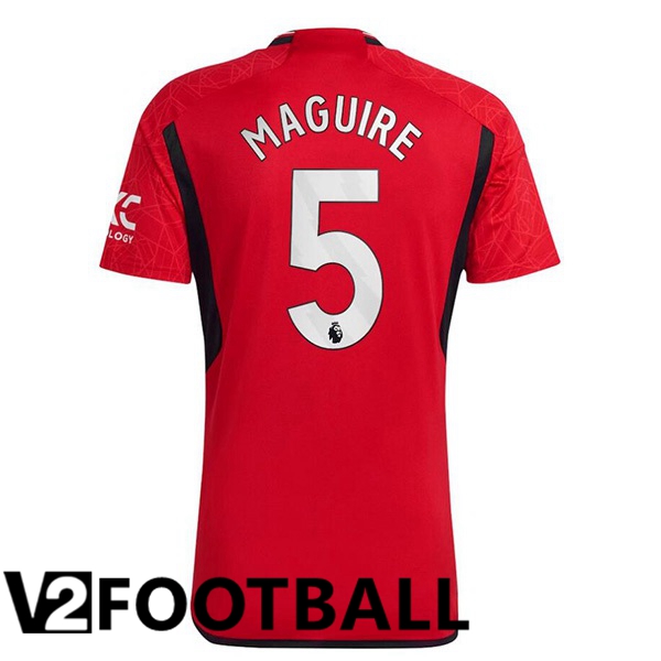 Manchester United (Maguire 5) Football Shirt Home Red 2023/2024