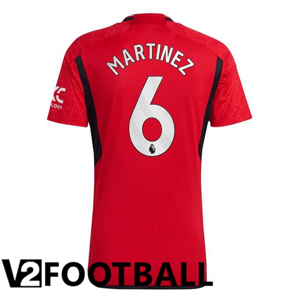 Manchester United (Martinez 6) Football Shirt Home Red 2023/2024