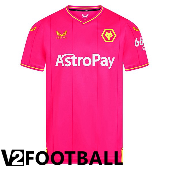 Wolves Football Shirt Goalkeeper Pink 2023/2024