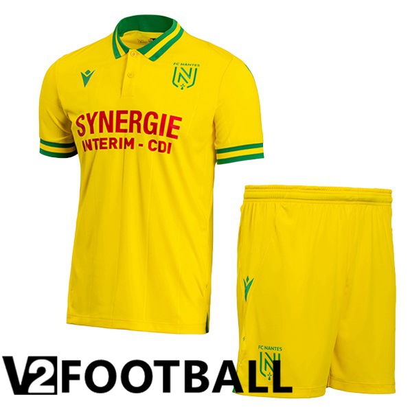 FC Nantes Kids Football Shirt Home Yellow 2023/2024