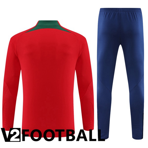 Portugal Training Tracksuit Suit Red 2023/2024