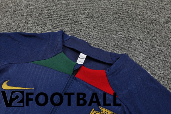 Portugal Training Tracksuit Suit Royal Bluee 2023/2024
