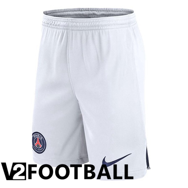Paris PSG Soccer Shorts Away White 2023/2024
