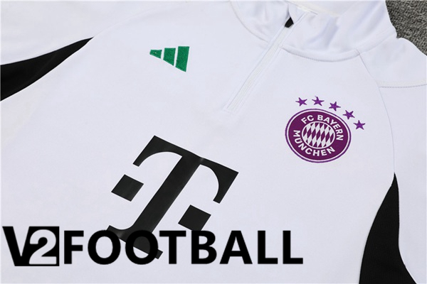 Bayern Munich Training Tracksuit Suit White 2023/2024