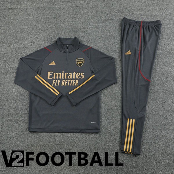 Arsenal Training Tracksuit Suit Grey 2023/2024