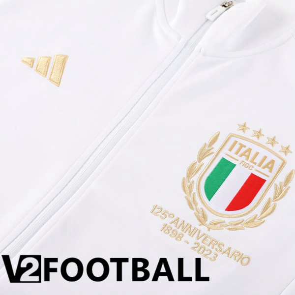 Italy Training Tracksuit Suit - Jacket White 2023/2024