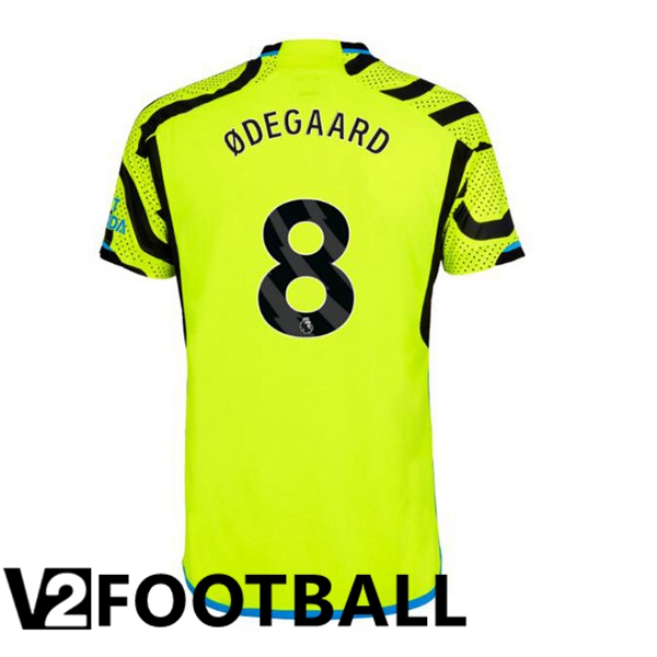 Arsenal ØDEGAARD 8 Away Soccer Shirt Green 2023/2024