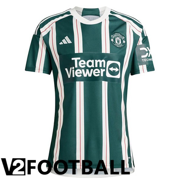 Manchester United Away Soccer Shirt Green 2023/2024