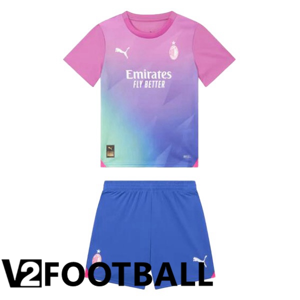 AC Milan Kids Third Soccer Shirt Rose 2023/2024