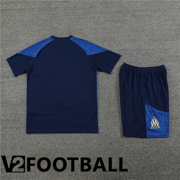 Marseille OM Training T Shirt + Shorts Blue Royal 2023/2024