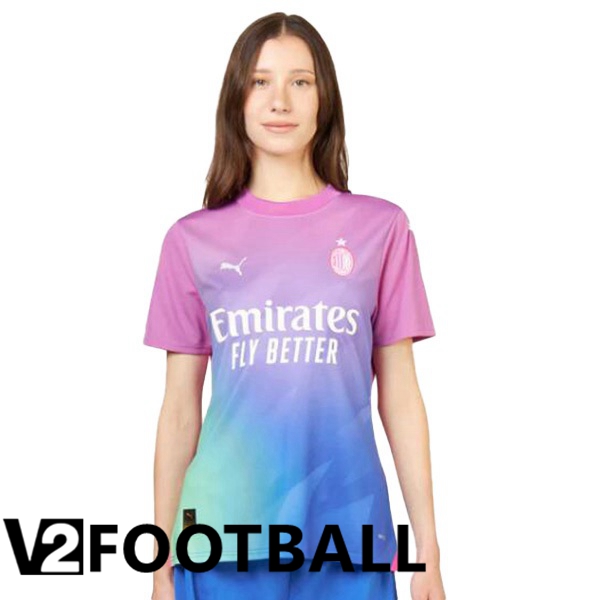 AC Milan Womens Third Soccer Shirt Rose 2023/2024