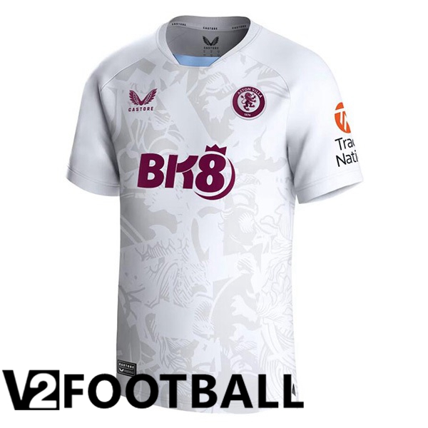 Aston Villa Away Soccer Shirt White 2023/2024