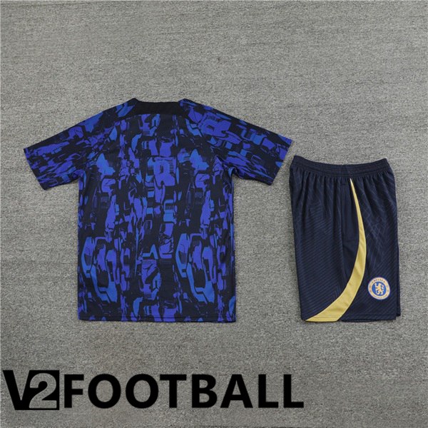 FC Chelsea Training T Shirt + Shorts Blue Royal 2023/2024
