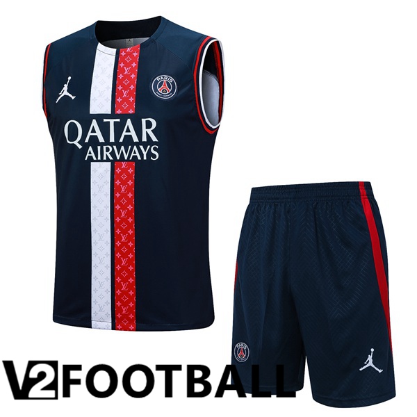 Paris PSG Soccer Vest + Shorts Blue Royal 2023/2024