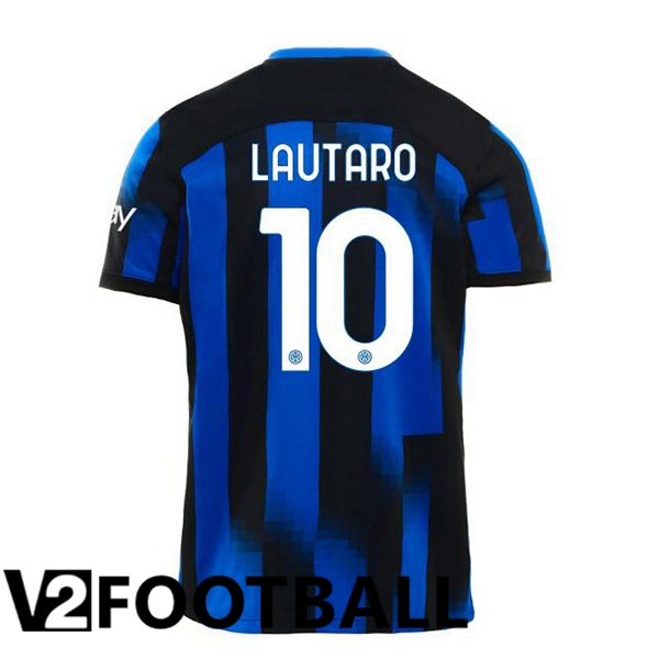Inter Milan LAUTARO 10 Home Soccer Shirt Blue 2023/2024