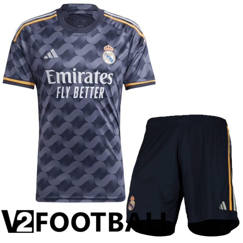 Real Madrid Away Soccer Shirt + Shorts 2023/2024