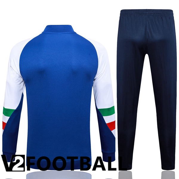 Italy Training Tracksuit Suit Blue 2023/2024