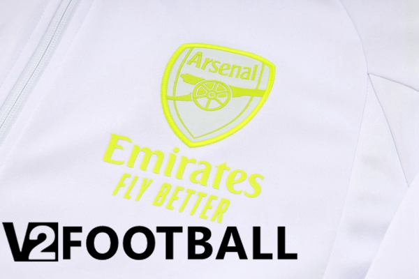 Arsenal Training Jacket Suit White 2023/2024