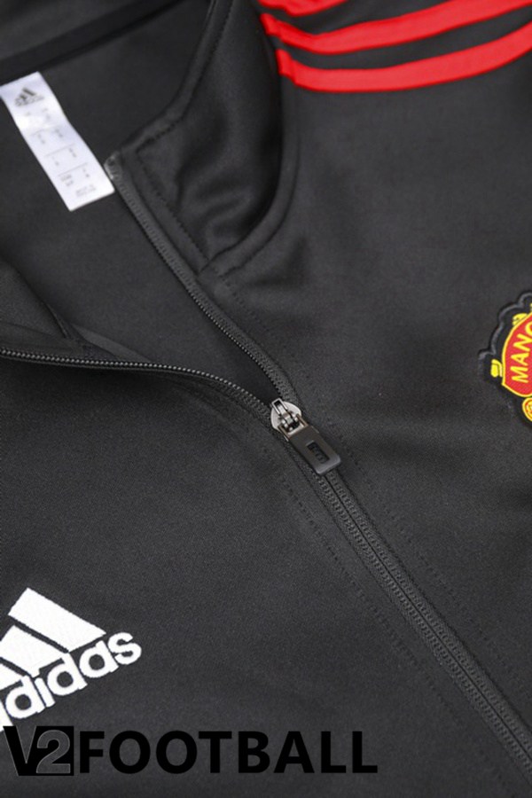Manchester United Training Jacket Suit Black 2023/2024