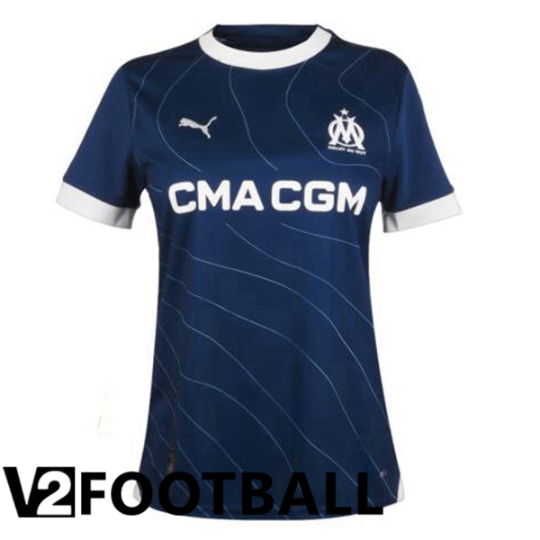 Marseille OM Womens Soccer Shirt Away Blue 2023/2024
