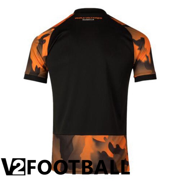 Marseille OM Soccer Shirt Third Black Yellow 2023/2024