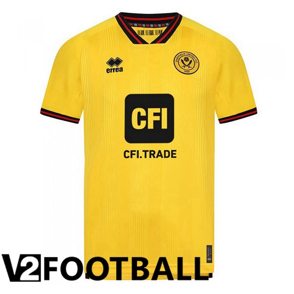 Sheffield United Soccer Shirt Away Yellow 2023/2024